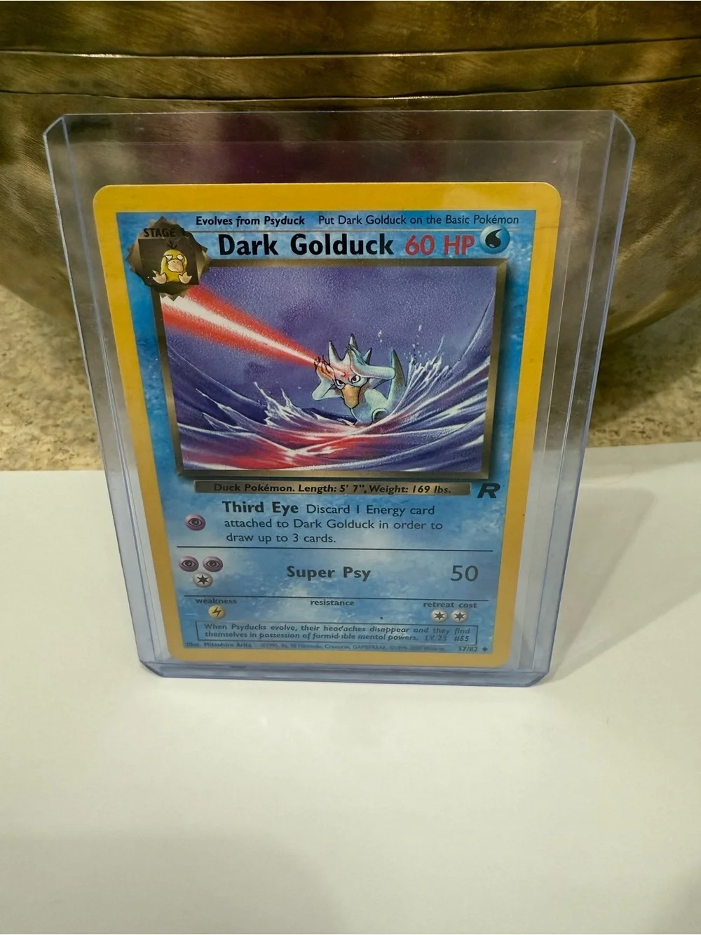 Dark Golduck Trading Card - Blue/Yellow